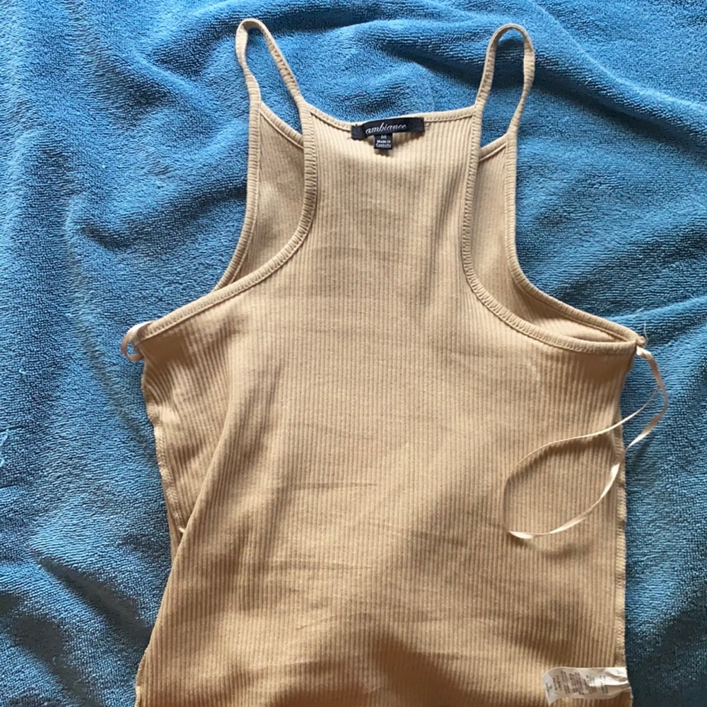 Tan Crop Top